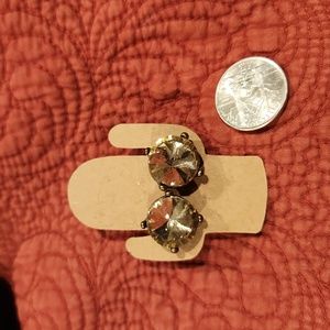 Bronze & smoky quartz looking earrings